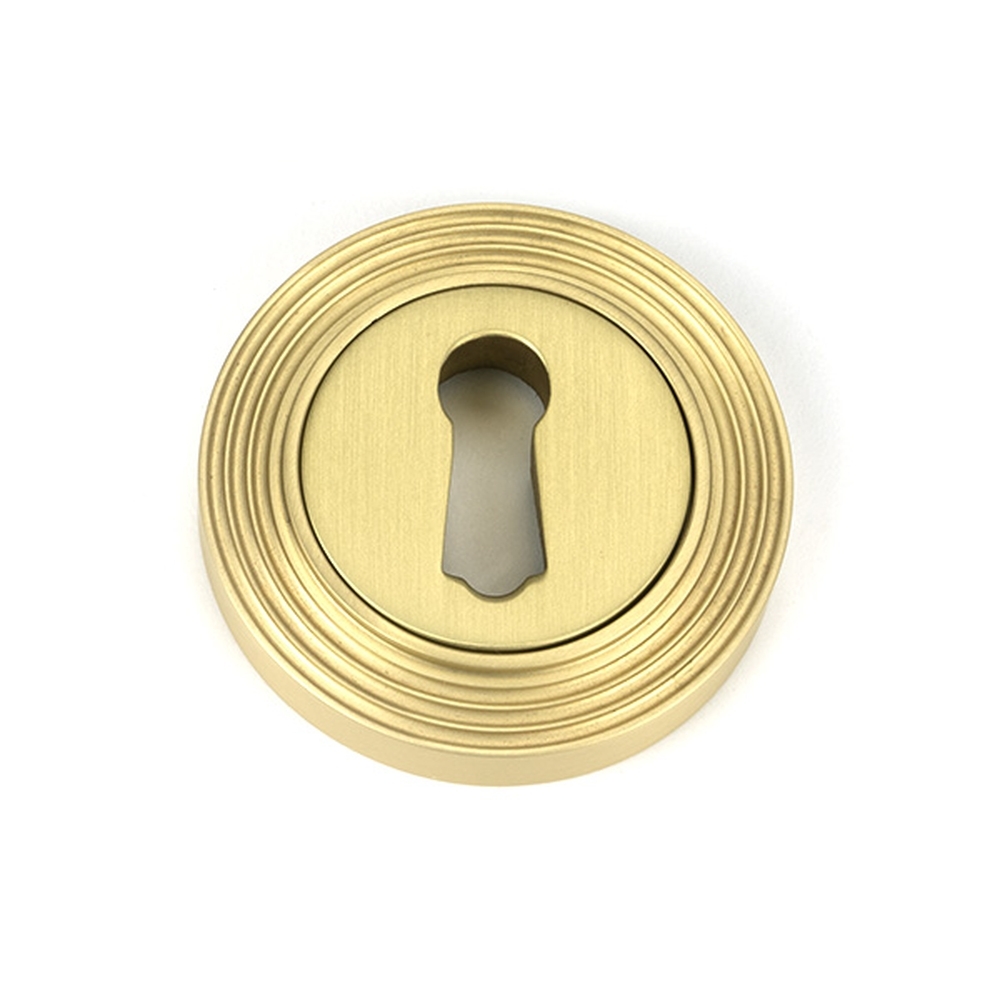 50874 • 53mm • Satin Brass • From The Anvil Round Escutcheon [Beehive]