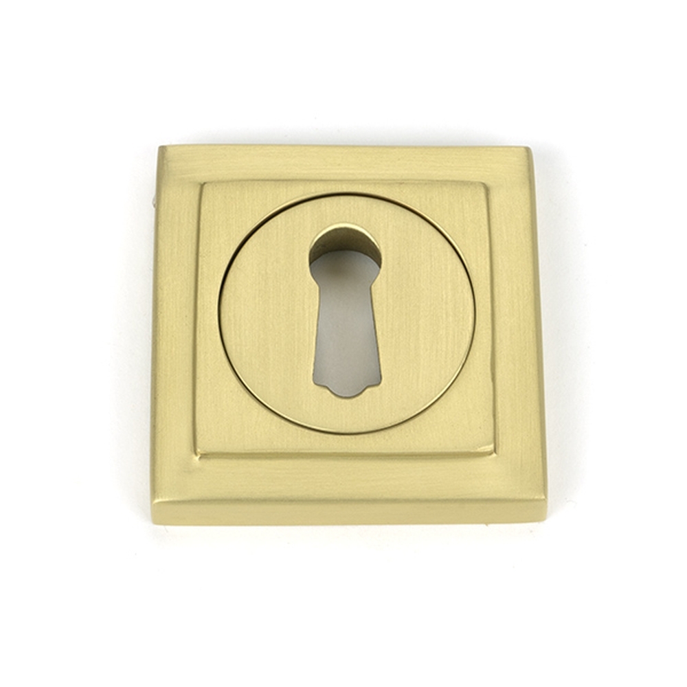 50875 • 53 x 53mm • Satin Brass • From The Anvil Round Escutcheon [Square]