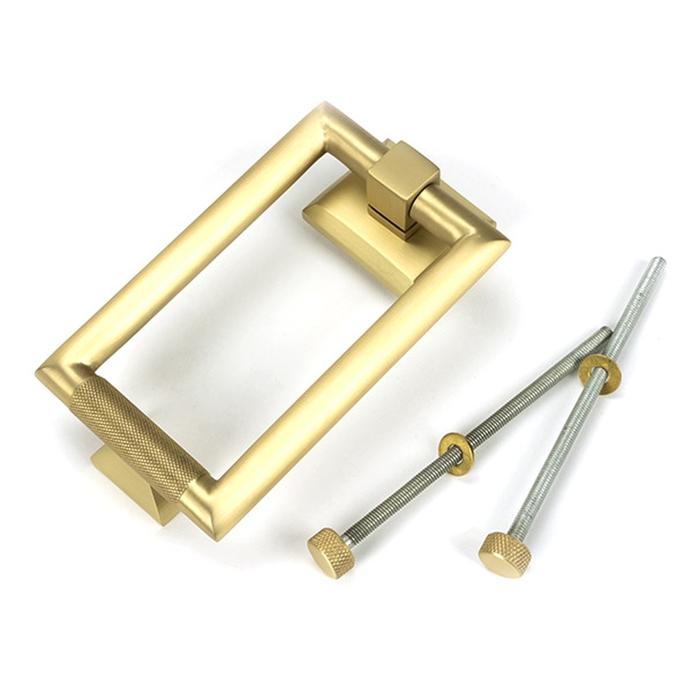 50885 • 145mm • Satin Brass • From The Anvil Brompton Door Knocker