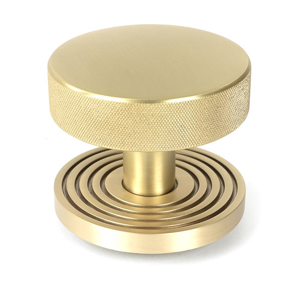 50895  90mm  Satin Brass  From The Anvil Brompton Centre Door Knob [Beehive]