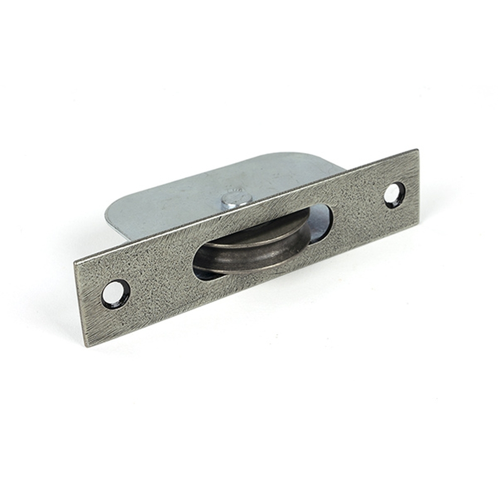 50914  119mm  Pewter  From The Anvil Square Ended Sash Pulley 75kg