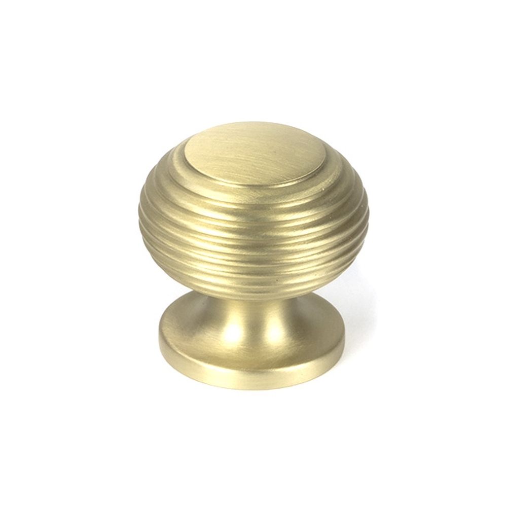 50931  30mm  Satin Brass  From The Anvil Beehive Cabinet Knob