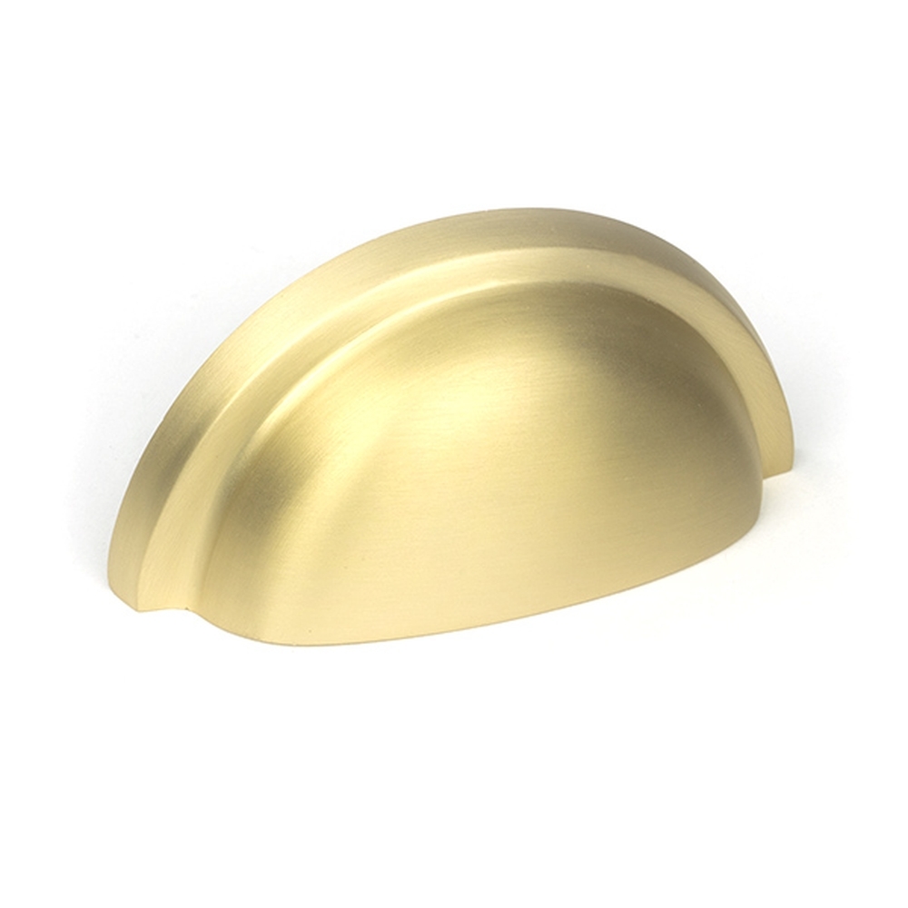 50943  85 x 40mm  Satin Brass  From The Anvil Regency Concealed Drawer Pull