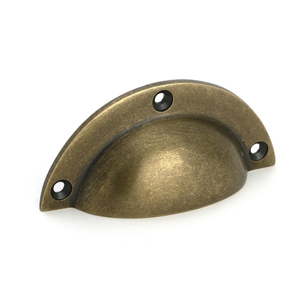 50975  93 x 45mm  Burnished Brass  From The Anvil Plain Drawer Pull