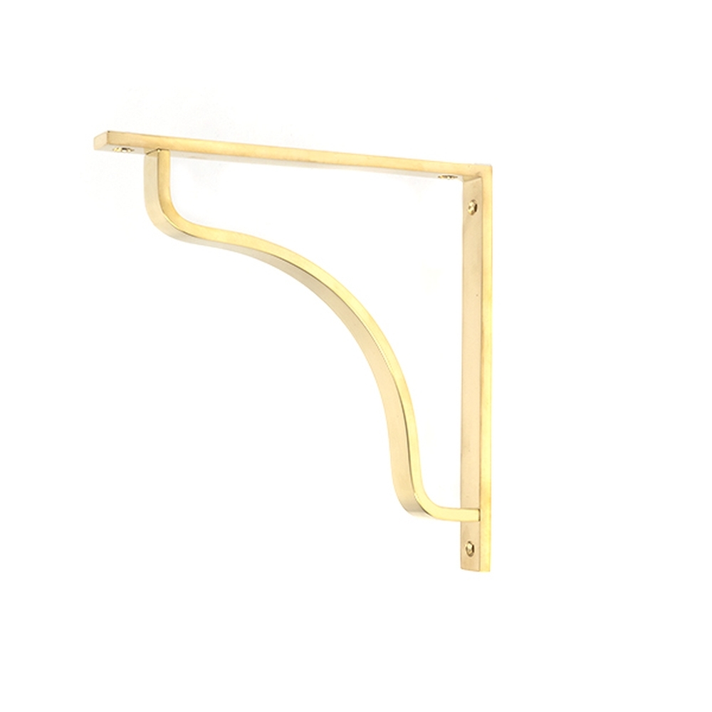 51095 • 200mm • Polished Brass • From The Anvil Abingdon Shelf Bracket