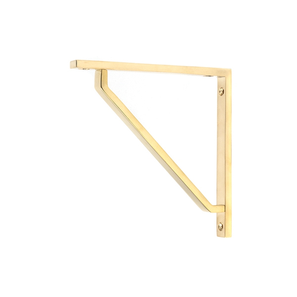 51105 • 150mm • Polished Brass • From The Anvil Barton Shelf Bracket