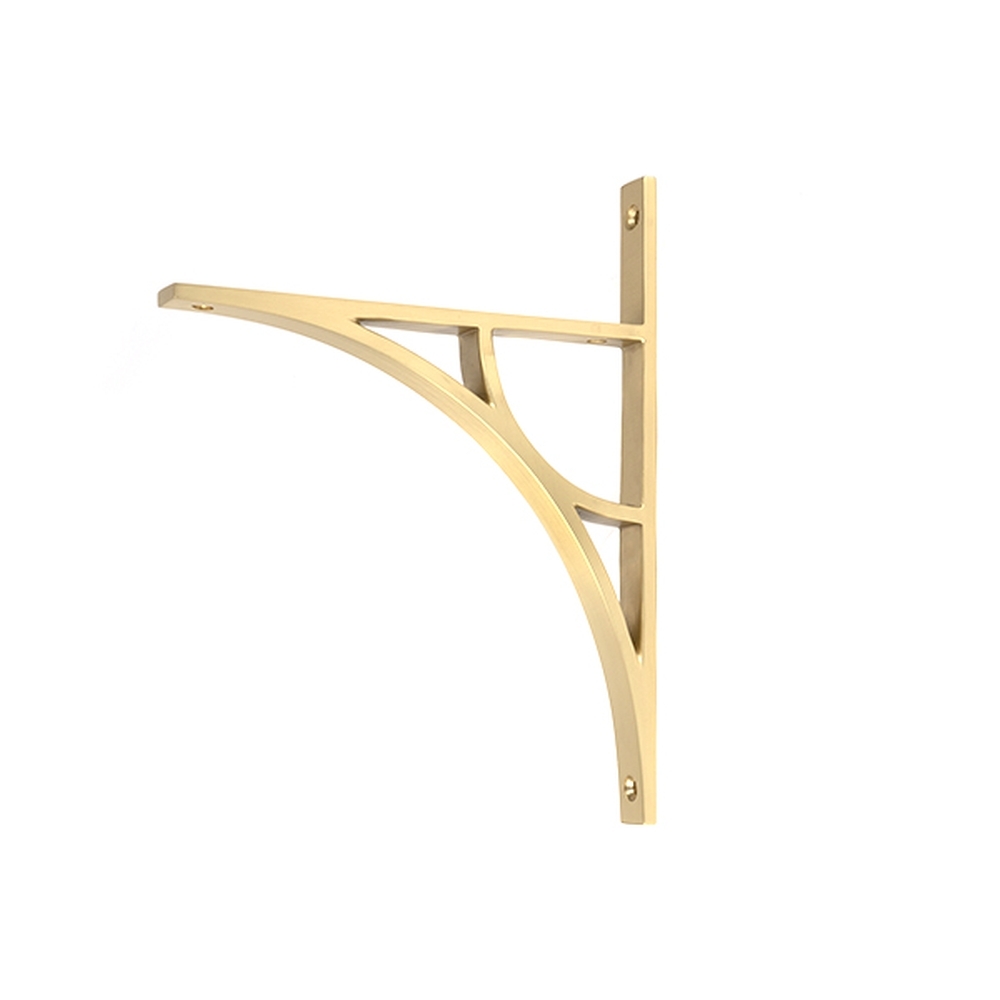 51167 • 260mm • Satin Brass • From The Anvil Tyne Shelf Bracket