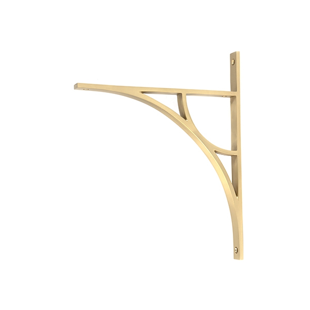 51177 • 314mm • Satin Brass • From The Anvil Tyne Shelf Bracket