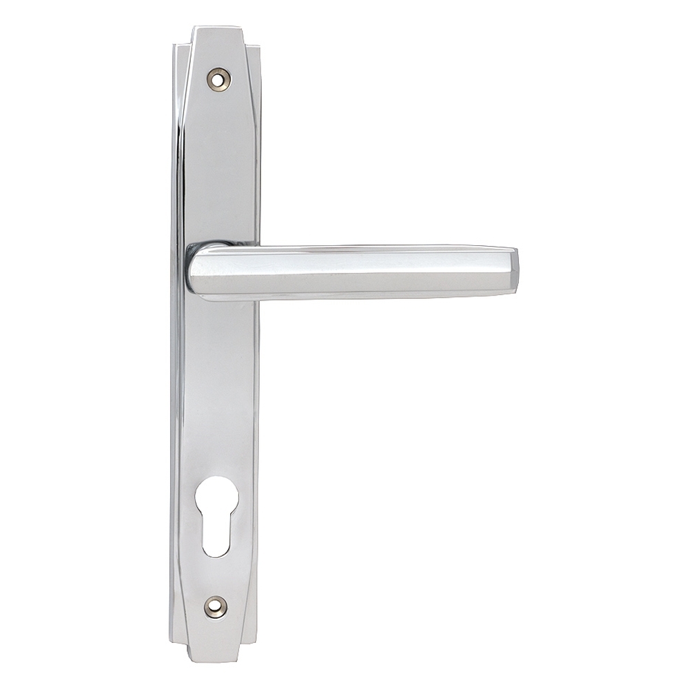 51188 • 258 x 36 x 14mm • Polished Chrome • From The Anvil Art Deco Slimline Lever Espag. Lock Set