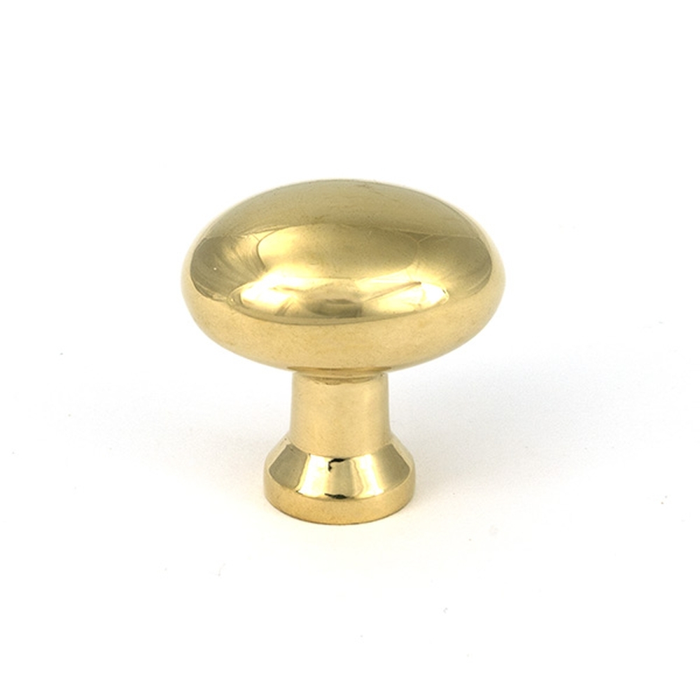 51224 • 32 x 26mm • Polished Brass • From The Anvil Moore Cabinet Knob