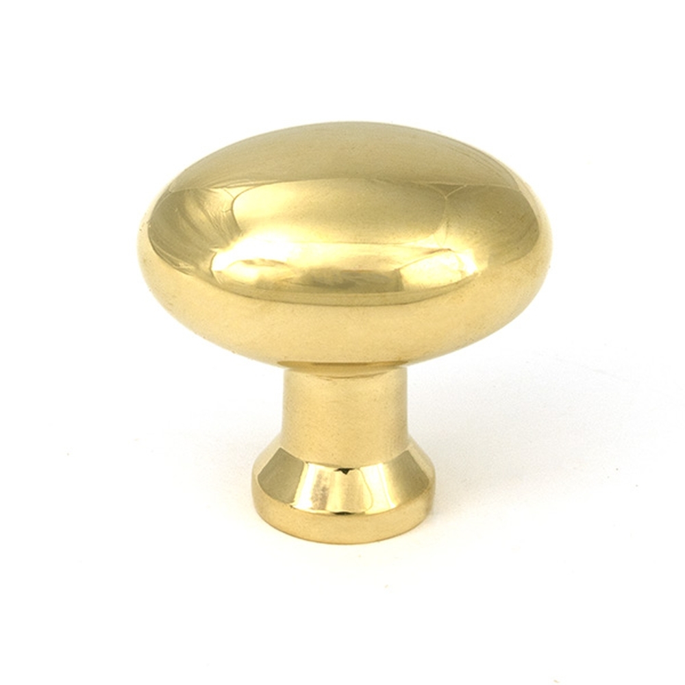 51225 • 38 x 30mm • Polished Brass • From The Anvil Moore Cabinet Knob