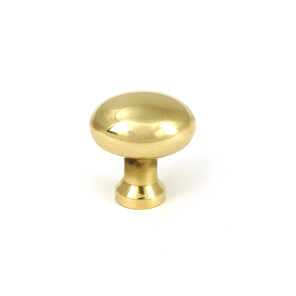 51226 • 25 x 22mm • Aged Brass • From The Anvil Moore Cabinet Knob