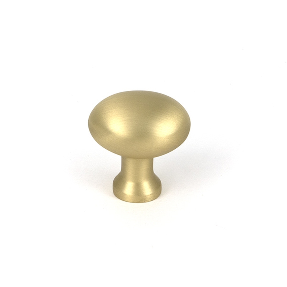 51229 • 25 x 22mm • Satin Brass • From The Anvil Moore Cabinet Knob