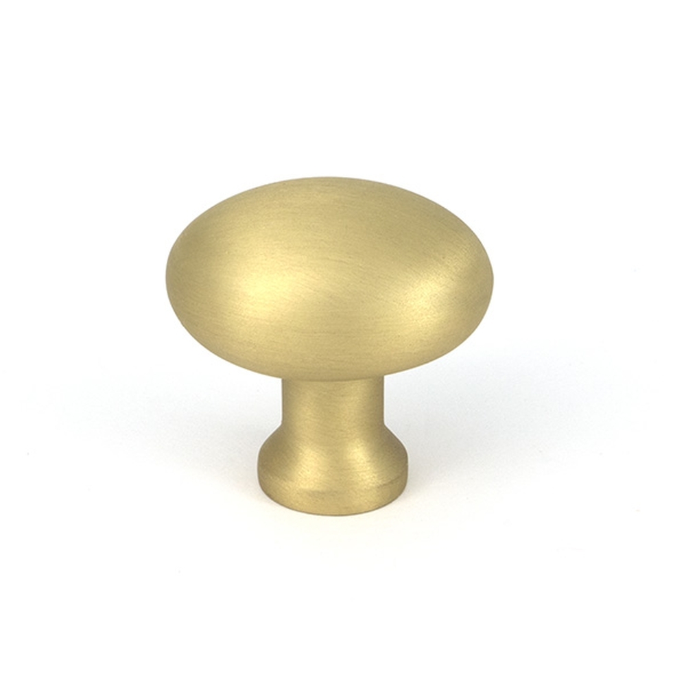 51230 • 32 x 26mm • Satin Brass • From The Anvil Moore Cabinet Knob