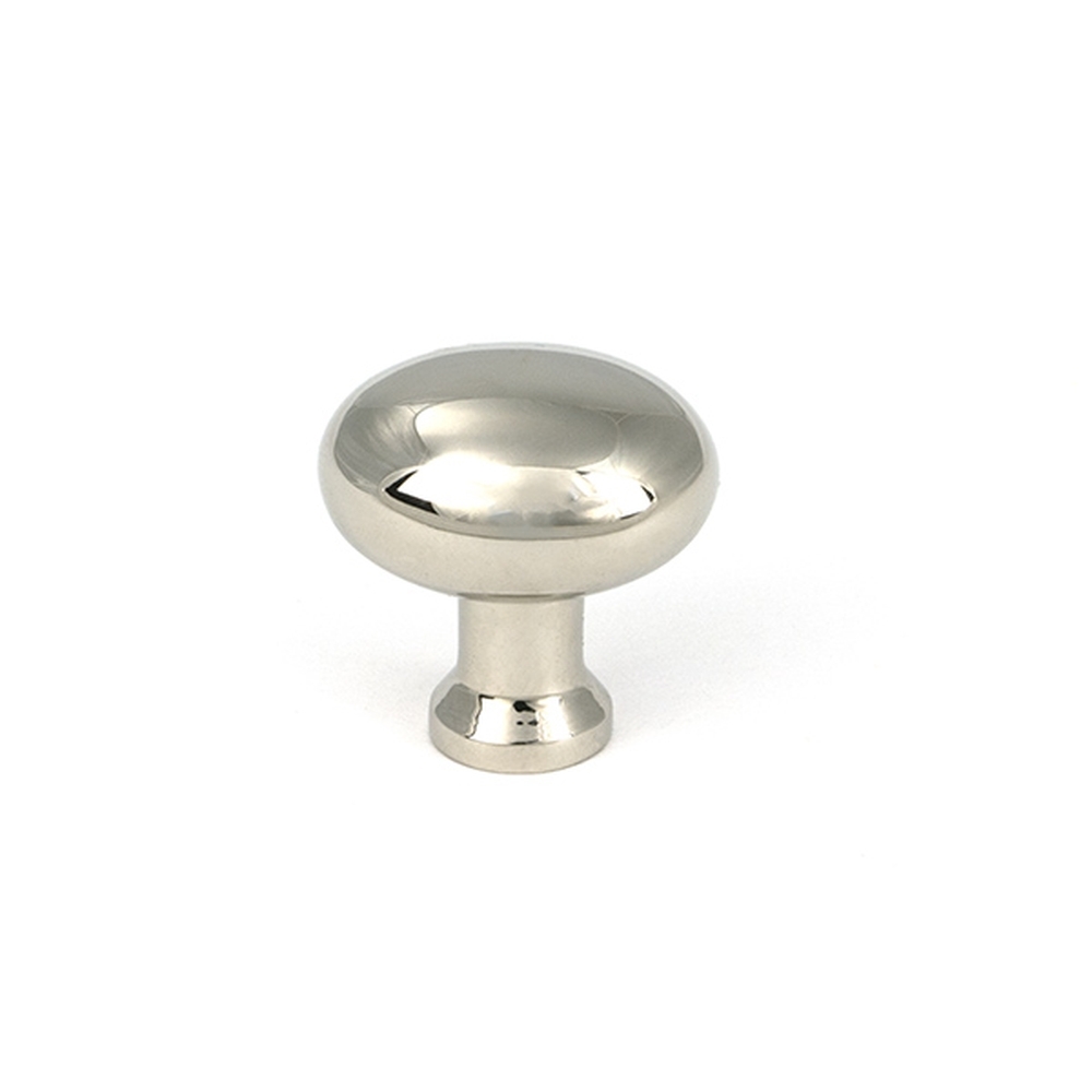 51241 • 25 x 22mm • Polished Nickel • From The Anvil Moore Cabinet Knob