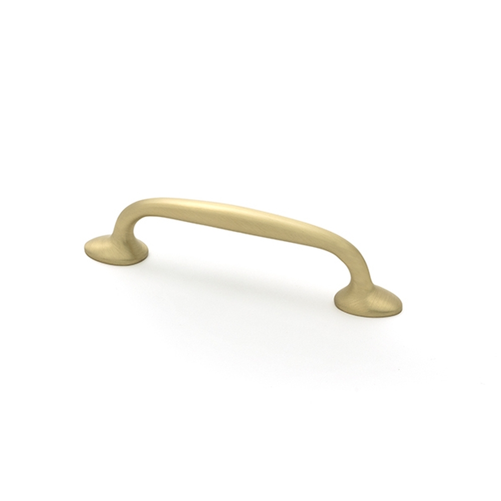 51259  128mm  Satin Brass  From The Anvil Moore Pull Handle