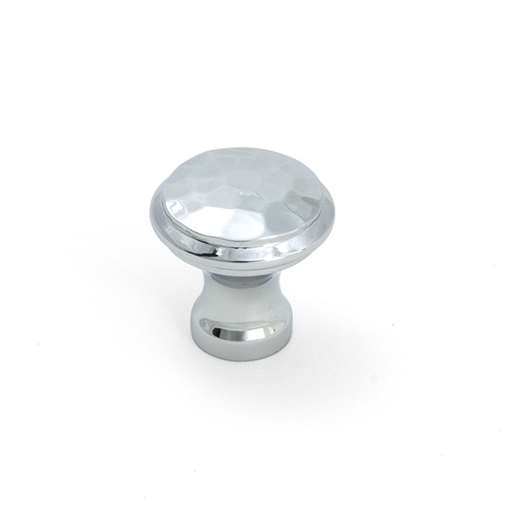 51286 • 20mm • Polished Chrome • From The Anvil Hammered Cabinet Knob