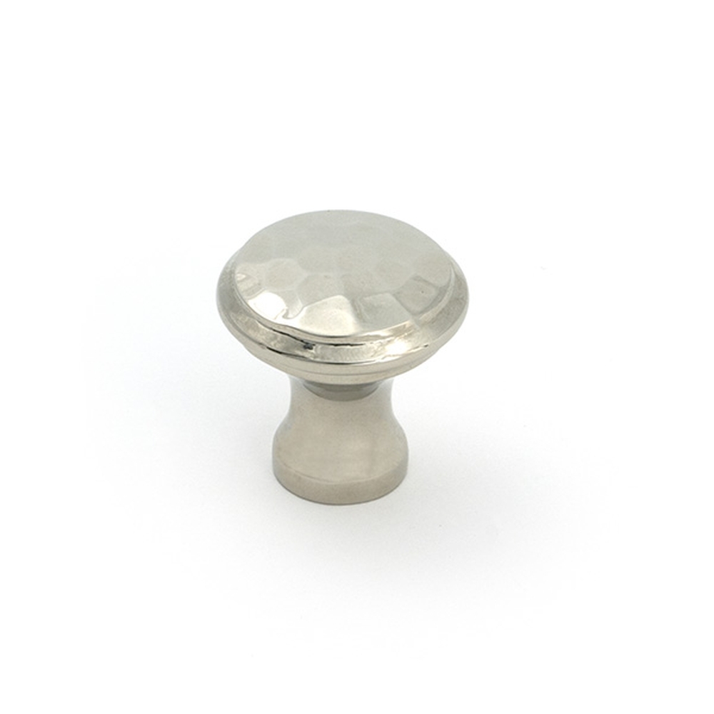 51289 • 20mm • Polished Nickel • From The Anvil Hammered Cabinet Knob