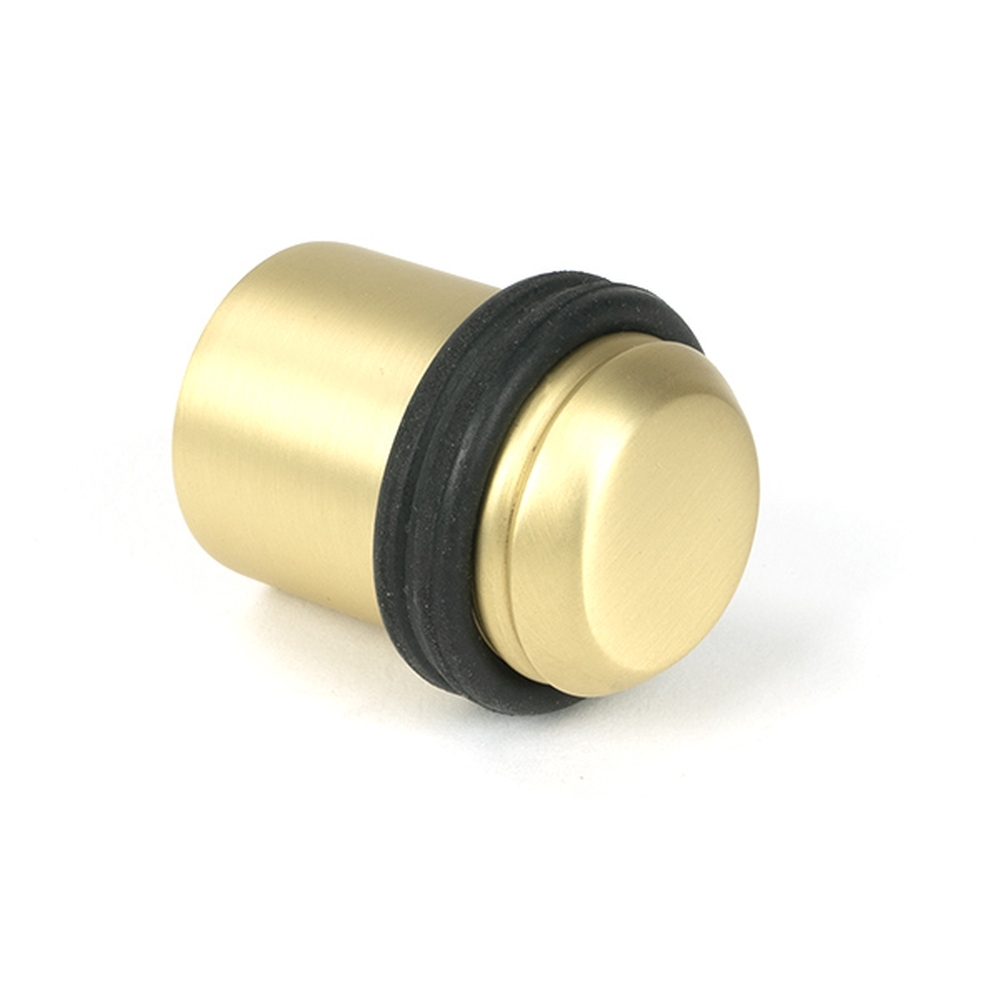 51299  42mm  Satin Brass  From The Anvil Floor Mounted Door Stop