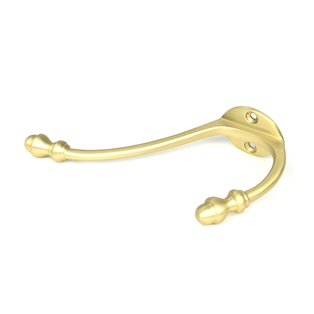 51302  44 x 38mm  Satin Brass  From The Anvil Hat & Coat Hook