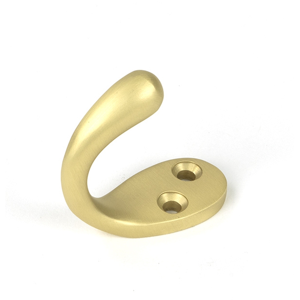 51306  41 x 24mm  Satin Brass  From The Anvil Celtic Single Robe Hook