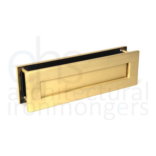 51308  315 x 92mm  Satin Brass  From The Anvil Traditional Letterbox