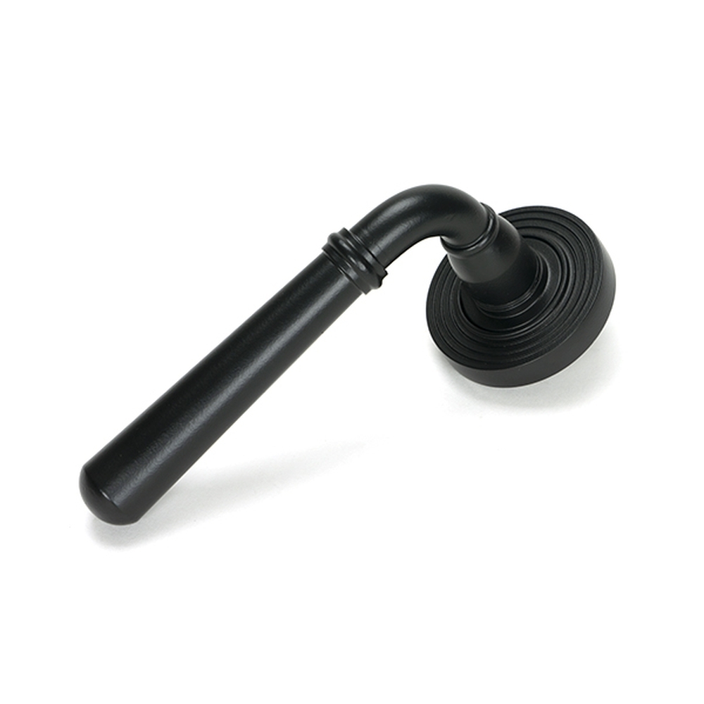 51328 • 53 x 8mm • Matt Black • From The Anvil Newbury Lever on Rose Set [Beehive] - Unsprung