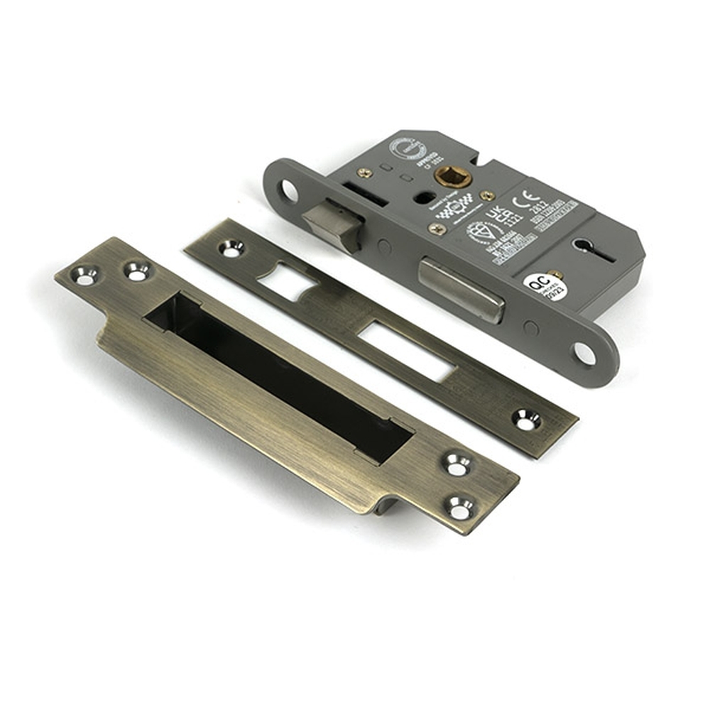 51336 • 66mm [45mm] • Aged Brass • From The Anvil 5 Lever BS Sash Lock