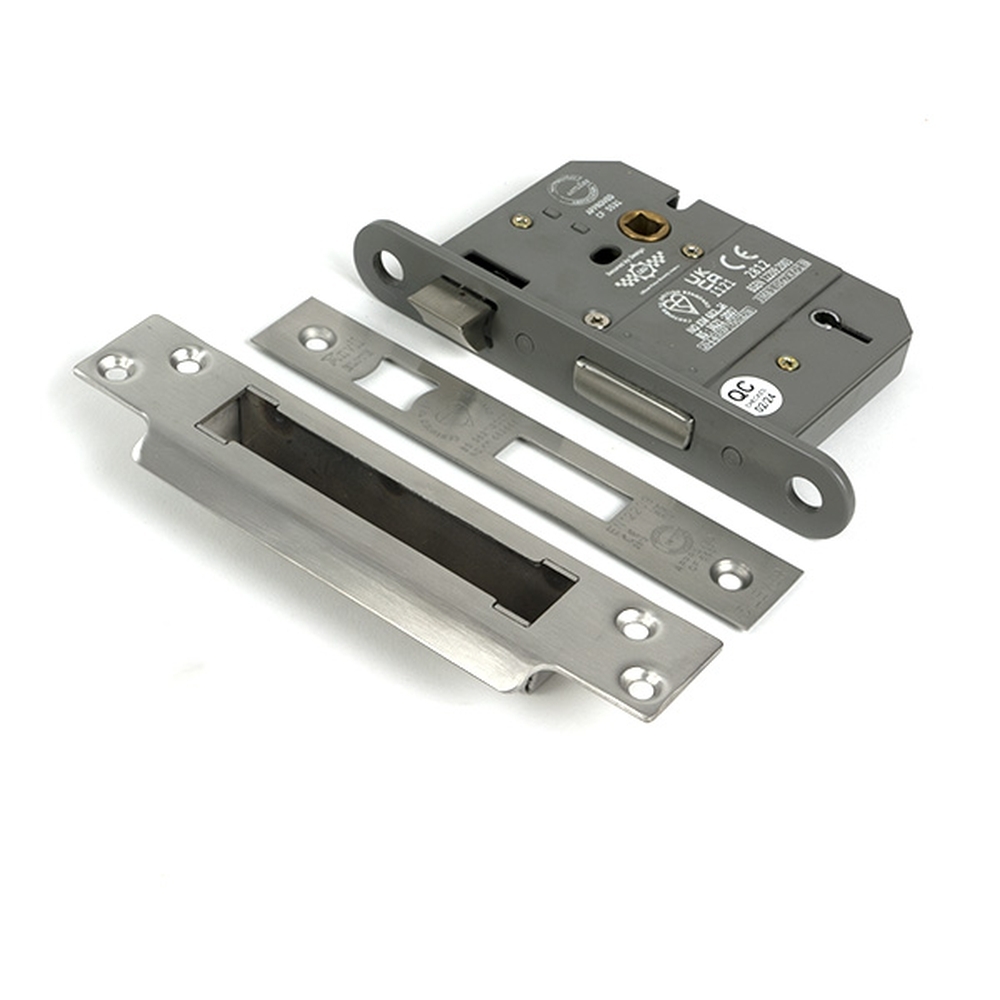 51350 • 78mm [57mm] • Satin Chrome • From The Anvil 5 Lever BS Sash Lock