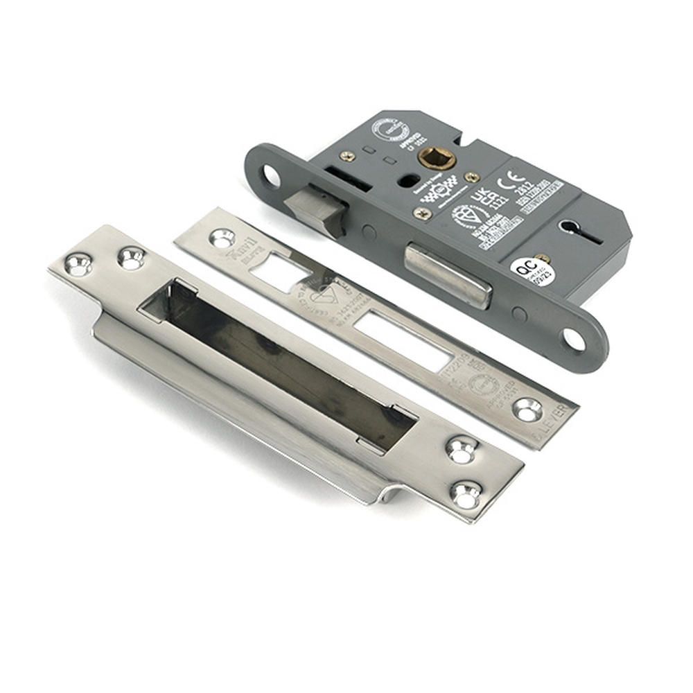 51359 • 66mm [45mm] • Polished Chrome • From The Anvil 5 Lever BS Sash Lock Keyed Alike