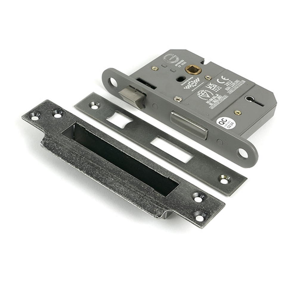 51364 • 78mm [57mm] • Pewter • From The Anvil 5 Lever BS Sash Lock Keyed Alike