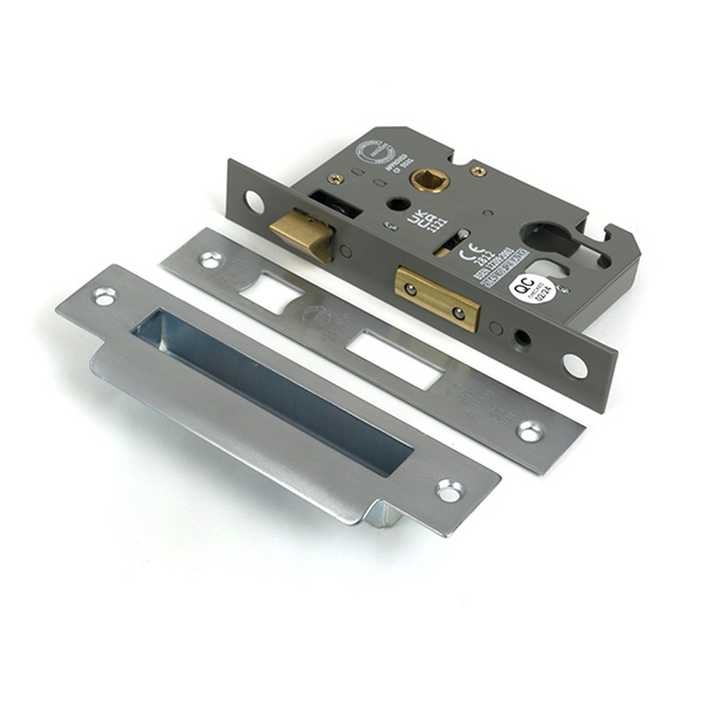 51380 • 66mm [45mm] • Satin Chrome • From The Anvil Euro Profile Sash Lock