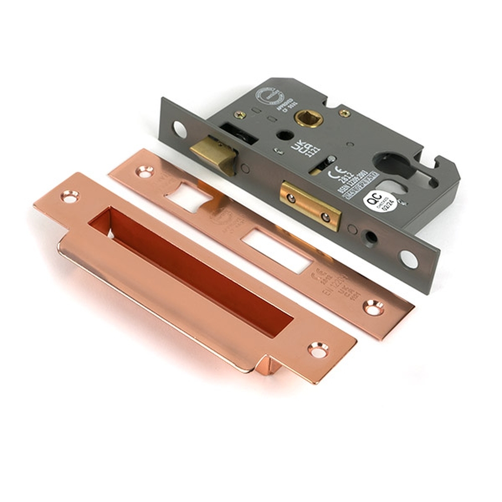 51382 • 66mm [45mm] • Polished Bronze • From The Anvil Euro Profile Sash Lock