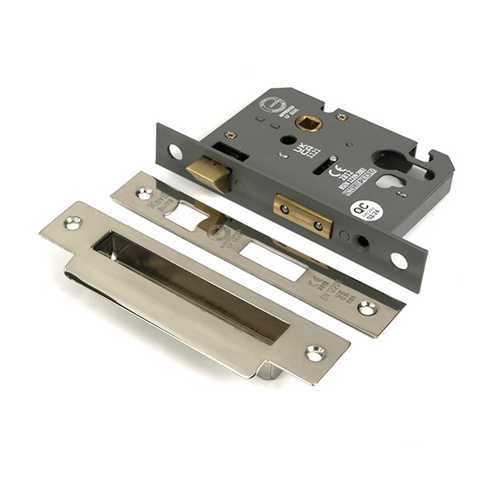 51388 • 78mm [57mm] • Polished Nickel • From The Anvil Euro Profile Sash Lock