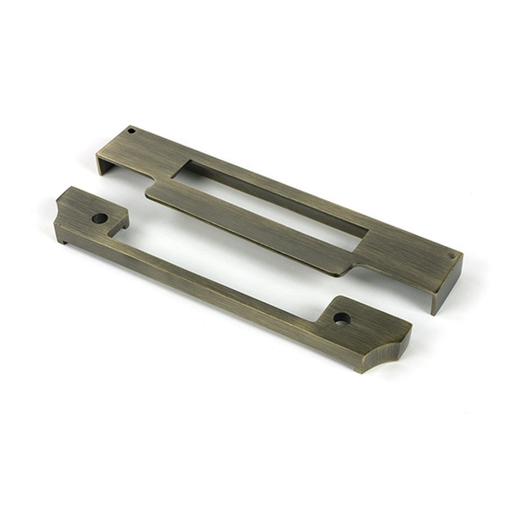 51396 • 13mm • Aged Brass • From The Anvil Rebate Kit For Euro Sash Lock