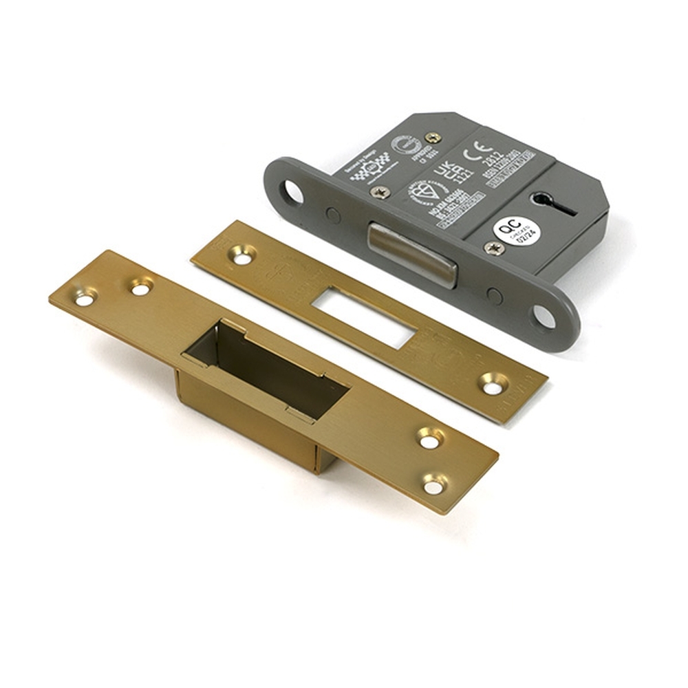 51407 • 67mm [45mm] • Satin Brass • From The Anvil 5 Lever BS Dead Lock