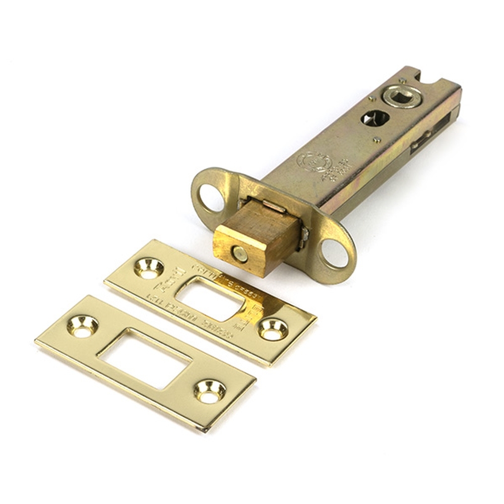 51497 • 104mm [82mm] • Polished Brass • From The Anvil Heavy Duty Tubular Deadbolt