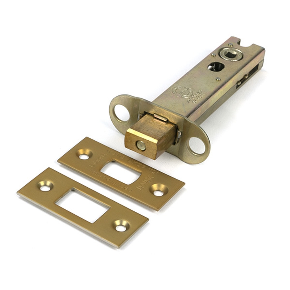 51499 • 104mm [82mm] • Satin Brass • From The Anvil Heavy Duty Tubular Deadbolt