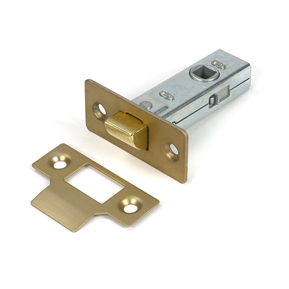 51727 • 66mm [45mm] • Satin Brass • From The Anvil Tubular Mortice Latch