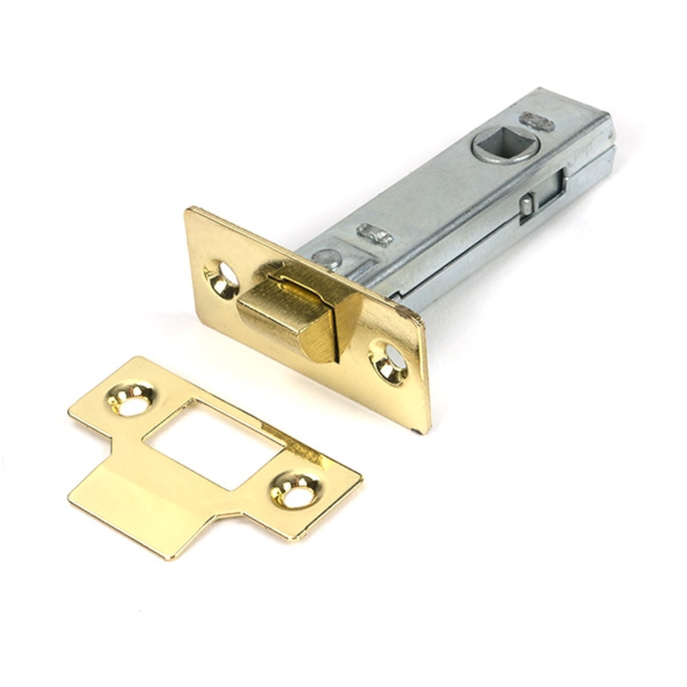 51733 • 78mm [57mm] • Polished Brass • From The Anvil Tubular Mortice Latch