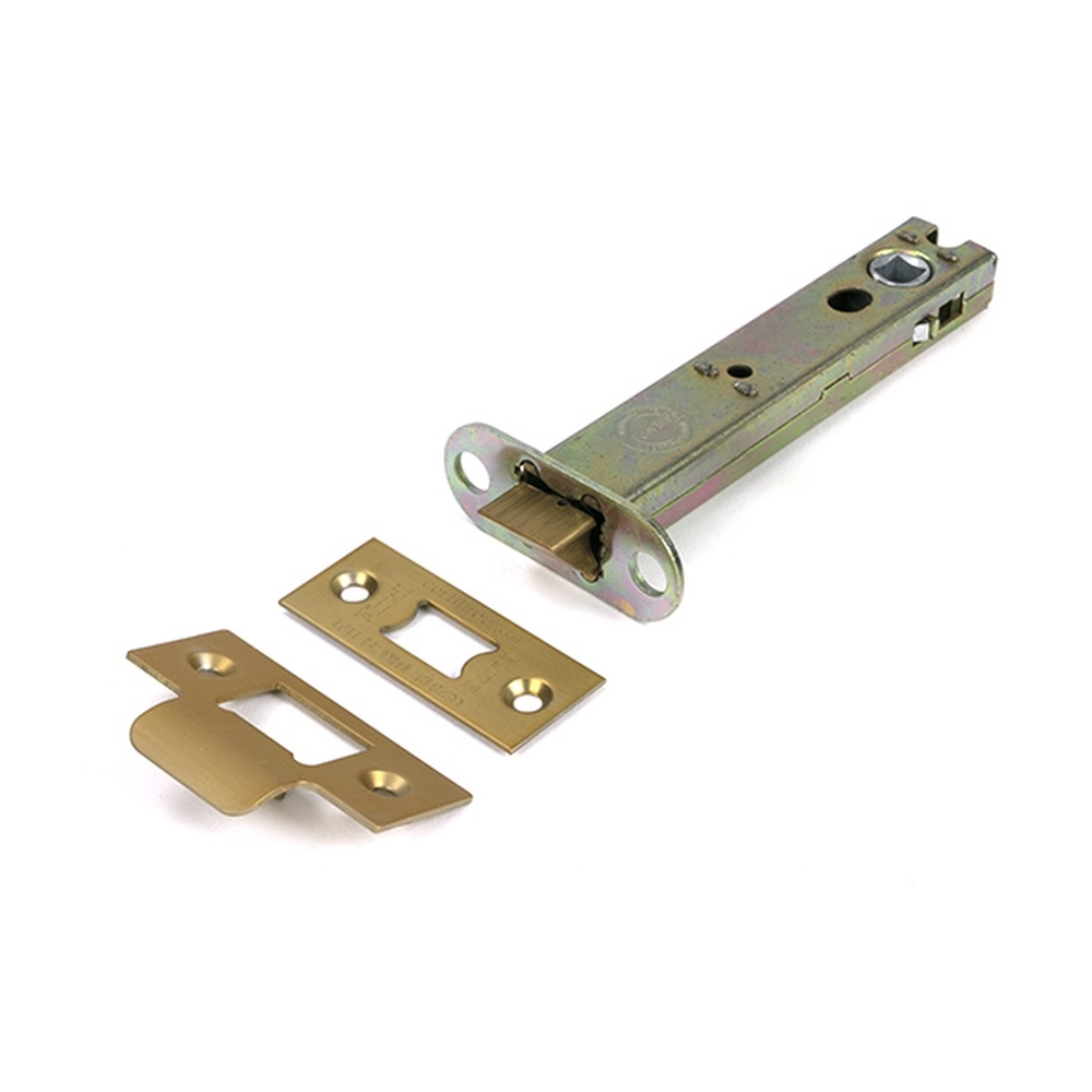 51764 • 128mm [107mm] • Satin Brass • From The Anvil Heavy Duty Latch