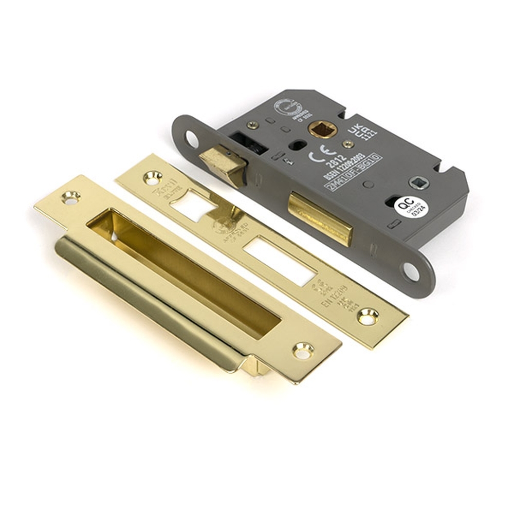 51780 • 66mm [45mm] • Polished Brass • From The Anvil Heavy Duty Bathroom Mortice Lock