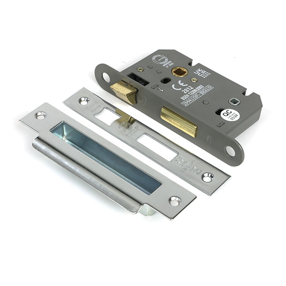 51788 • 66mm [45mm] • Polished Stainless • From The Anvil Heavy Duty Bathroom Mortice Lock