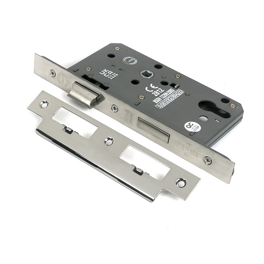 51804  88mm [60mm]  Polished Chrome  From The Anvil Euro Din Sash Lock