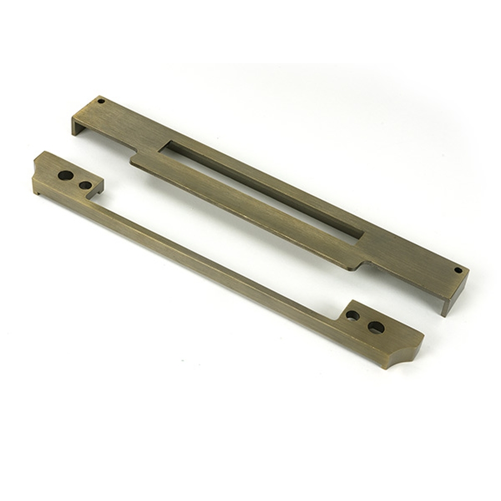 51811  13mm  Aged Brass  From The Anvil Rebate Kit For Euro Din Sash Lock