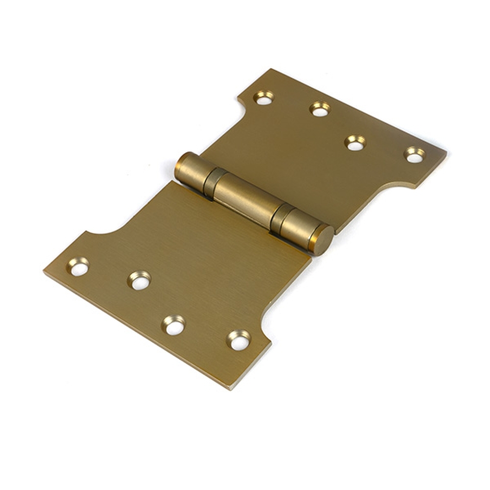 51820  102 x 154mm  Satin Brass  From The Anvil Stainless Steel Parliament Hinges