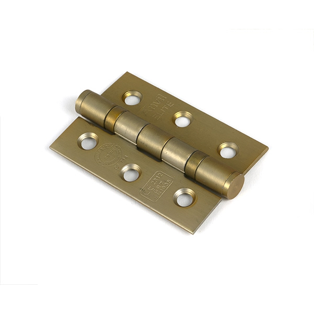 51821 • 76 x 53mm • Satin Brass • From The Anvil Ball Bearing Butt Hinge