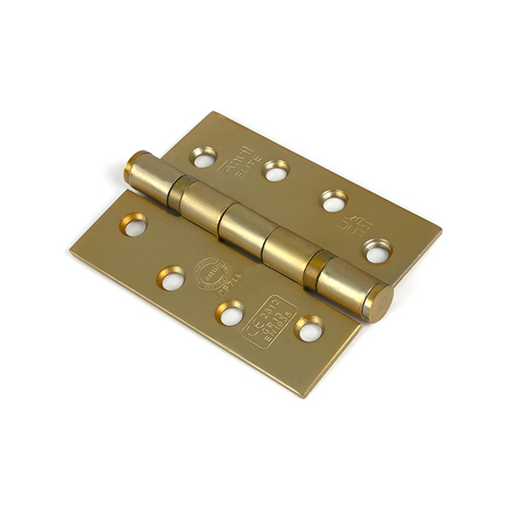 51822 • 102 x 76mm • Satin Brass • From The Anvil Ball Bearing Butt Hinge