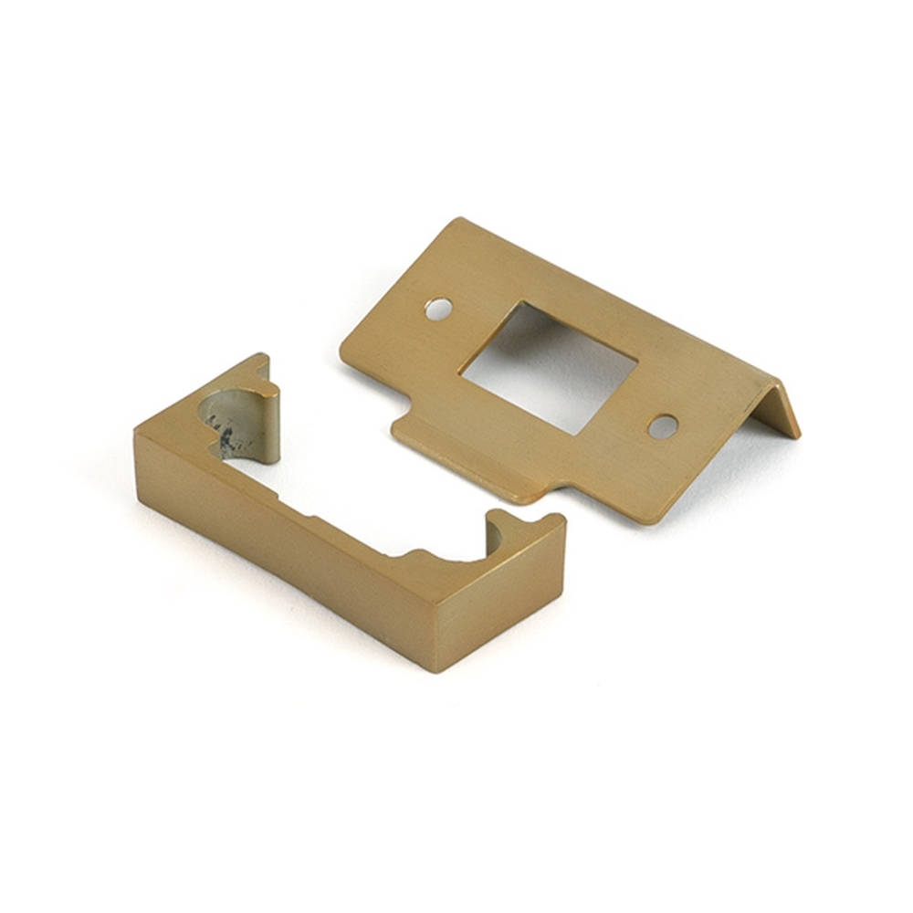 51826 • 13mm • Satin Brass • From The Anvil Rebate Kit For Tubular Mortice Latch