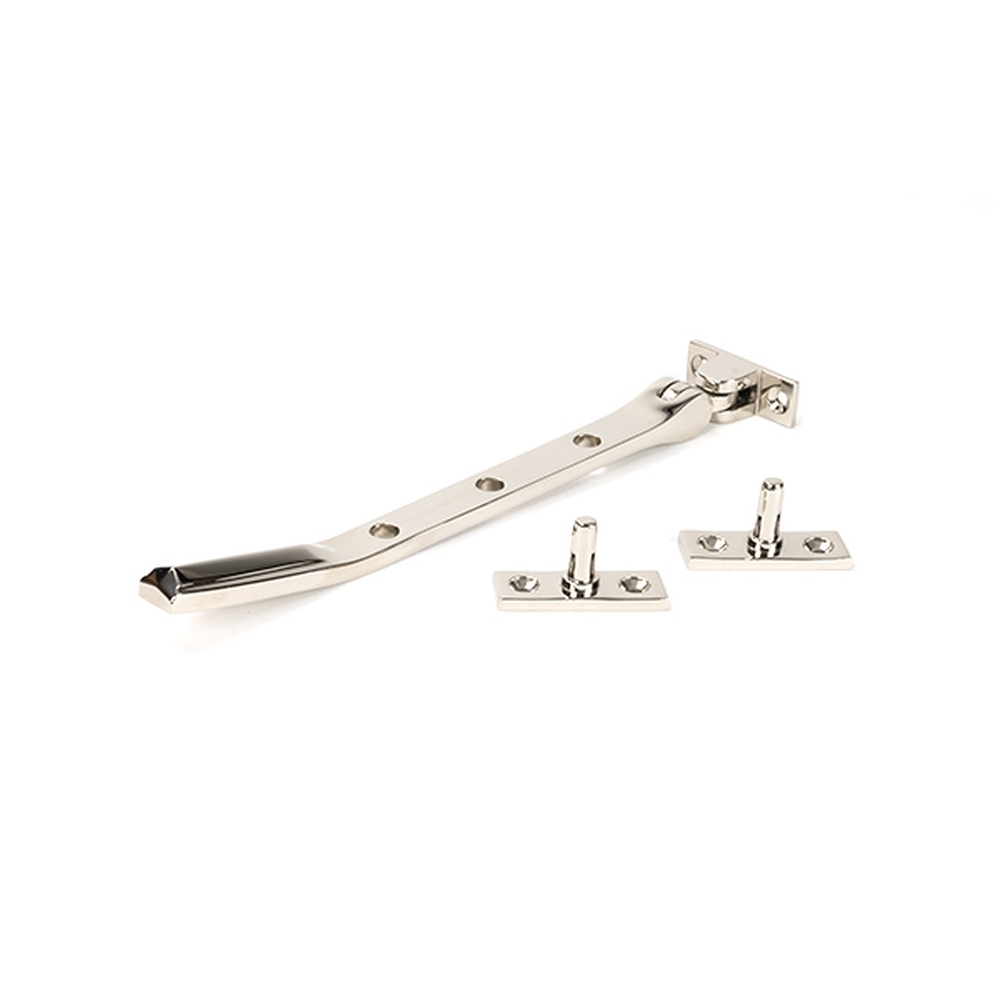 51897 • 242mm • Polished Nickel • From The Anvil Art Deco Casement Stay